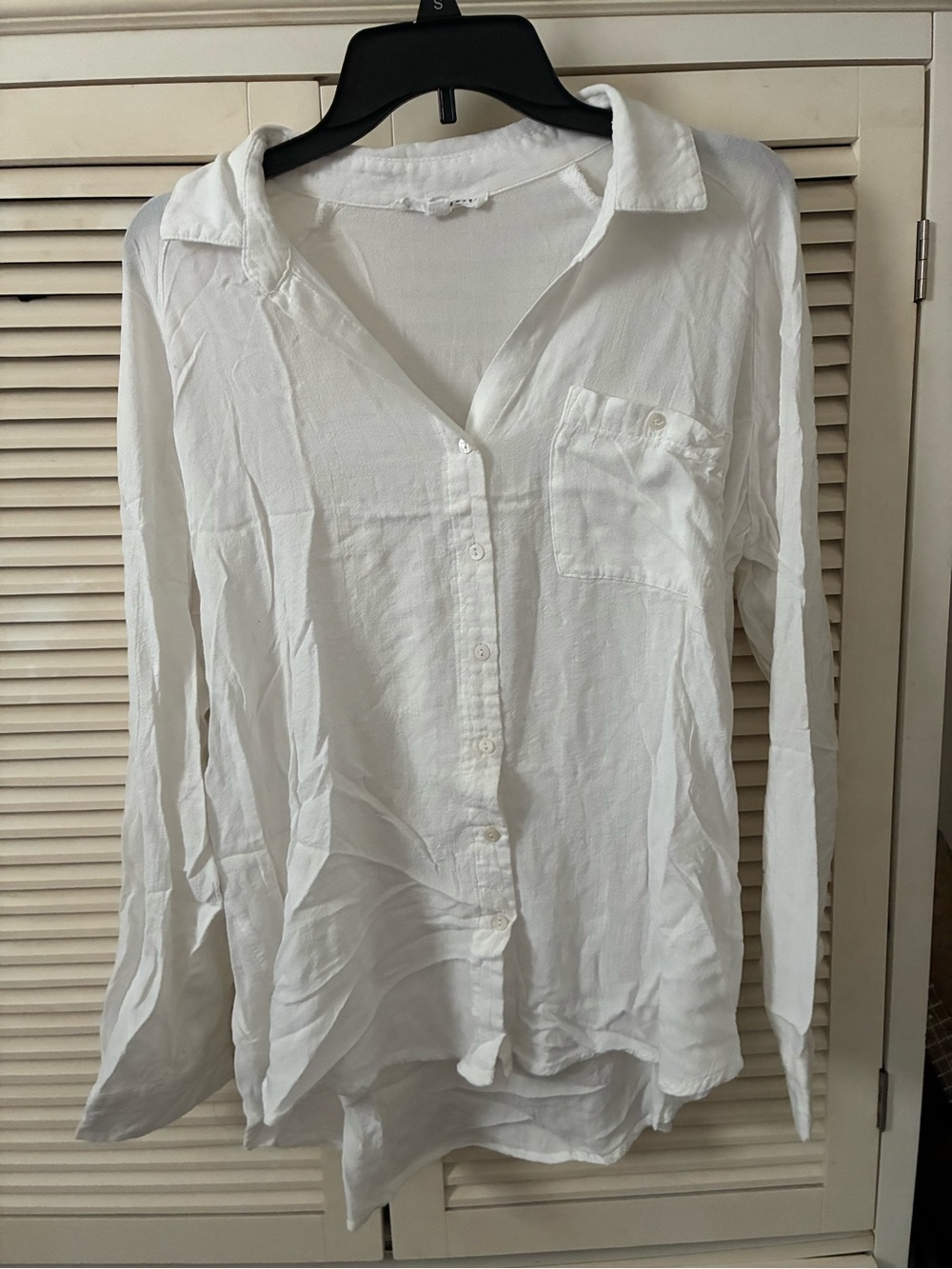 Jane and Delancey White Button-Down Long Sleeve Shirt